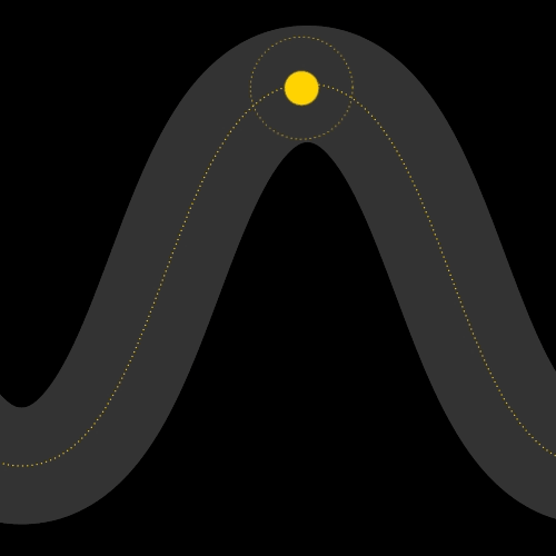 H.M.R. navigating a confined tube